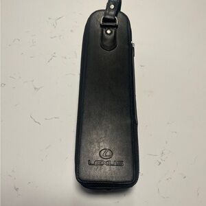 Lexus Black Leatherette Travel Case - Luxurious Protective Pouch